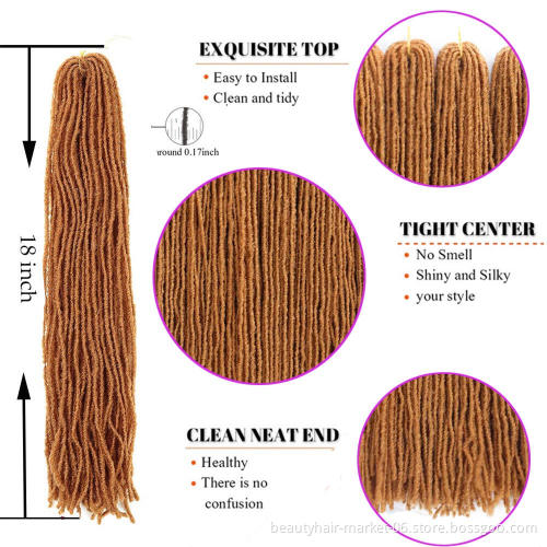 Soft Dreadlocks Crochet Sister Faux Locs Afro Sister Locks Crochet Braids Hair Synthetic Braiding Hair Extensions